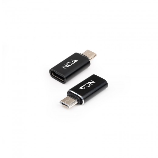 Nanocable Adaptador Micro USB/M A USB-C/H - Color Negro