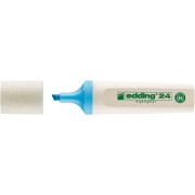 Edding 24 EcoLine Marcador Fluorescente - Punta Biselada - Trazo entre 2-5mm - 90% de Plastico Reciclado - Etiqueta Ecologica B