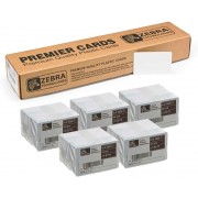 Zebra Pack de 500 Tarjetas de PVC Originales Imprimibles Blancas - Formato CR-80 86x54mm - 104523-111