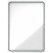 Nobo Vitrina Exteriores 9 Hojas A4 Superficie Blanca Magnetica 45mm - Seguridad - Aluminio - Colorblanco
