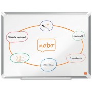 Nobo Premium Plus Pizarra Magnetica de Acero Vitrificado 600x450mm - Montaje en Esquinas - Superficie de Borrado Superior - Col