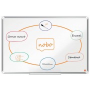 Nobo Premium Plus Pizarra Magnetica de Acero Vitrificado 900x600mm - Montaje en Esquinas - Superficie de Borrado Superior - Col