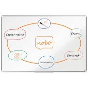 Nobo Premium Plus Pizarra Magnetica de Acero Vitrificado 1500x1000mm - Montaje en Esquinas - Superficie de Borrado Superior - C
