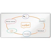 Nobo Premium Plus Pizarra Magnetica de Acero Vitrificado 1800x900mm - Montaje en Esquina - Superficie de Borrado Superior - Col