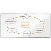 Nobo Premium Plus Pizarra Magnetica de Acero Lacado 2000x1000mm - Montaje en Esquina - Superficie de Borrado Facil - Color Blan