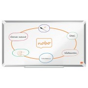 Nobo Premium Plus Pizarra Magnetica de Acero Lacado Panoramica 710x400mm - Montaje en Esquina - Blanco