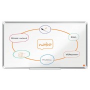Nobo Premium Plus Pizarra Magnetica de Acero Lacado Panoramica 890x500mm - Montaje en Esquina - Blanco