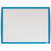 Nobo Pizarra Blanca Magnetica Pequeña 585x430 - Marco de Colores Vibrantes - Accesorios de Pizarra a Juego - Azul