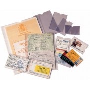 Esselte Pack de 100 Portacarnets Tamaño 87x56mm (NIF) - Transparente Acabado Liso