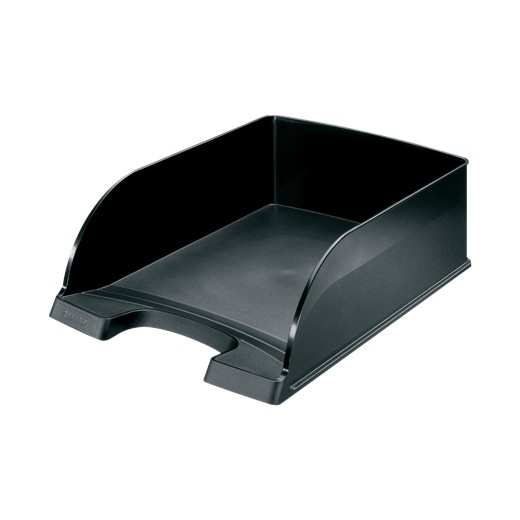 Leitz Plus Jumbo Bandeja Portadocumentos de Gran Capacidad - Formato Vertical A4 - Hasta 8uds Apilables - Color Negro