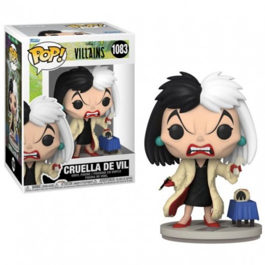 Funko Pop Disney Villanos Cruella de Vil - Figura de Vinilo - Altura 10cm aprox.