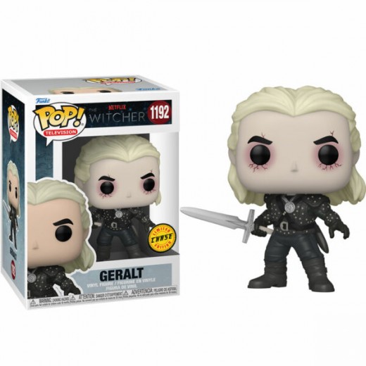 Funko Pop Television The Witcher Geralt de Rivia con Opcion Chase - Figura de Vinilo - Altura 9cm aprox.