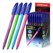 Erichkrause Boligrafo U-108 Neon Stick 1.0 - Ultra Glide Technology - Color Azul