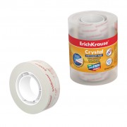 Erichkrause Pack de 4 Cintas Adhesivas Crystal - 18mmx33m - Transparente