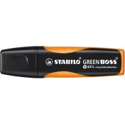 Stabilo Green Boss Marcador Fluorescente - Fabricado con un 83% de Plastico Reciclado - Trazo entre 2 y 5mm - Recargable - Colo
