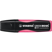 Stabilo Green Boss Marcador Fluorescente - Fabricado con un 83% de Plastico Reciclado - Trazo entre 2 y 5mm - Recargable - Colo