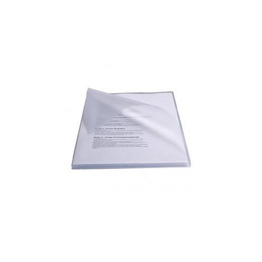 Esselte Caja de 50 Dossiers Uñero PVC 250 Micras - Tamaño A4 - Transparente