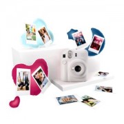 Fujifilm Pack Best Memories Instax Mini 12 Clay White Camara Instantanea + Film Instax Mini 10ud. + 3 Portafotos - Tamaño de I