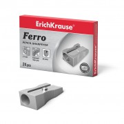 Erichkrause Ferro - Sacapuntas de Aluminio con Agarre Ergonomico - Orificio de 8mm - Cuchilla de Acero al Carbono en Forma de E