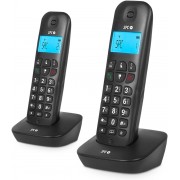 SPC Air Pro Duo Telefono Inalambrico - Pantalla Retroiluminada de 35x22mm - Identificacion de Llamadas - Conexion a Red Telefon