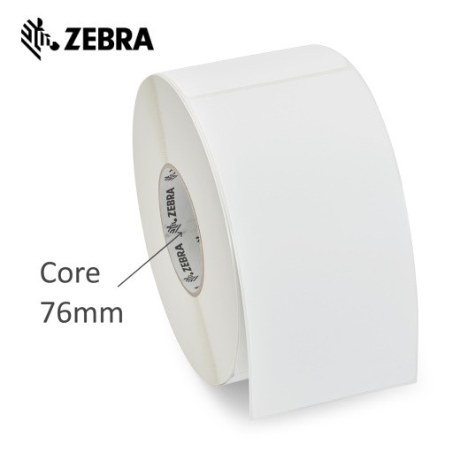 Zebra Z-Perform 1000D Pack de 6 Rollos de Etiquetas Termicas Originales 76x25mm - Adhesivo Permanente - 5.180 Unidades x Rollo