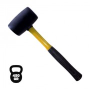 Blim Mazo para Trabajos Delicados - Peso 450G - Cabeza de Caucho - Mango de Fibra - Color Negro
