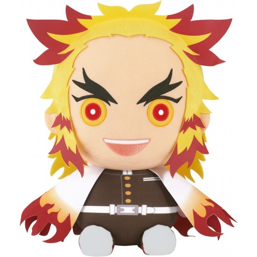 Banpresto Demon Slayer Kimetsu No Yaiba Kyojuro Rengoku - Peluche Grande - Altura 32cm aprox.