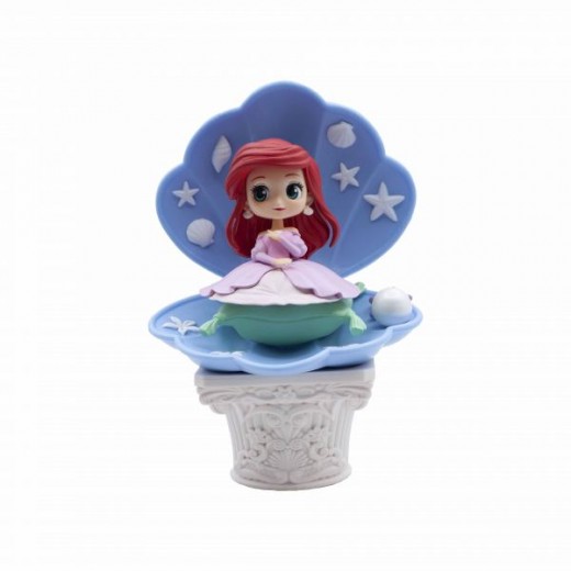 Banpresto Disney Characters Q Posket La Sirenita Ariel Ver.A Pink Dress Style - Figura de Coleccion - Altura 12cm aprox. - Fabr