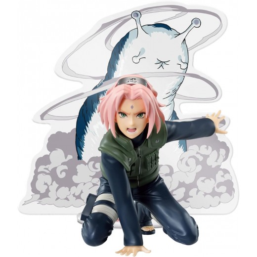 Banpresto Naruto Shippuden Panel Spectable Sakura Haruno - Figura de Coleccion - Altura 9cm aprox. - Fabricada en PVC y ABS