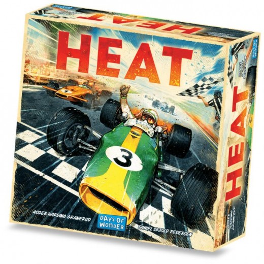 Heat Juego de Tablero - Tematica Carreras de Coches - De 1 a 6 Jugadores - A partir de 10 Años - Duracion 30-60min. aprox.