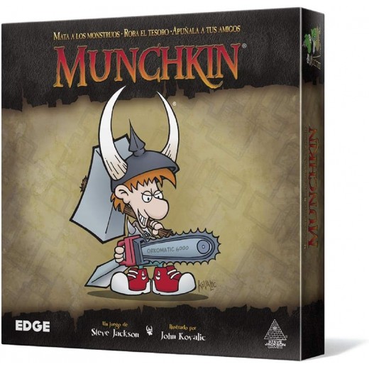 Munchkin Juego de Cartas - Tematica Fantasia/Humor - De 3 a 6 Jugadores - A partir de 10 Años - Duracion 60min. aprox.