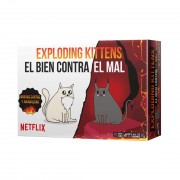 Exploding Kittens El Bien contra el Mal Juego de Cartas - Tematica Animales/Humor - De 2 a 5 Jugadores - A partir de 7 Años -