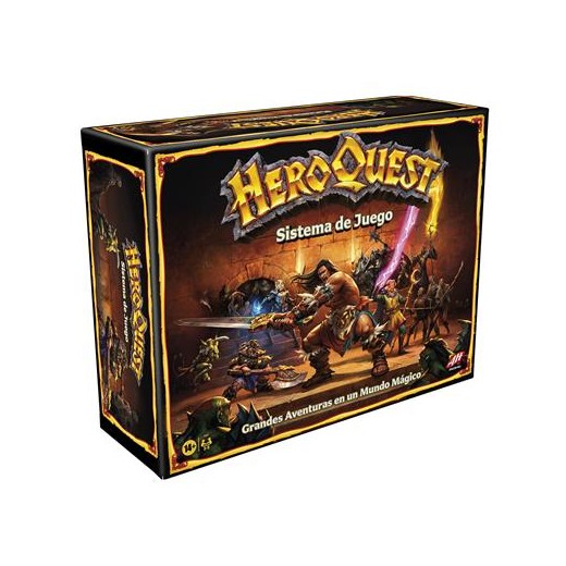 Hero Quest Basico + Expansion Juego de Tablero - Tematica Fantasia - De 2 a 5 Jugadores - A partir de 14 Años - Duracion 60min