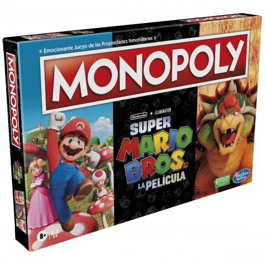 Monopoly Super Mario Bros La Pelicula Juego de Tablero - Tematica Compra/Venta/Videojuegos - De 2 a 6 Jugadores - A partir de 8