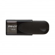 PNY Attache 4 Memoria USB 2.0 128GB - Enganche para Llavero - Color Negro (Pendrive)