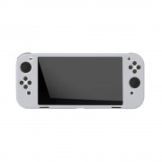 FR-TEC Funda de Silicona Nintendo Switch Oled - Mejora Agarre y Proteccion - Grips para Joysticks - Color Gris