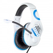 FR-TEC Auriculares Gaming Kratos - Altavoz de 50mm - Microfono Flexible y Abatible - Cable Trenzado Anti-Enredos de 1.2m - Comp