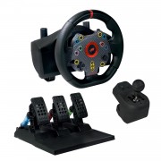 FR-TEC Grand Chelem Racing Wheel Juego de Volante de Carreras + Pedales + Palanca de Cambios - Angulo de Direccion de 270º - C