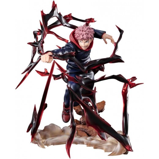 Tamashii Nations Figuarts Zero Jujutsu Kaisen Yuji Itadori modo Ataque Black Flash - Figura de Coleccion - Altura 19cm aprox.