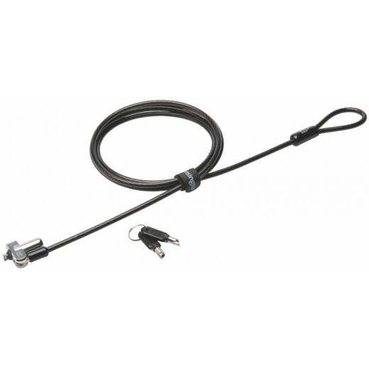 Kensington N17 Candado con Llave para Ordenadores Portatiles Dell - Cabezal Resistente - Tecnologia Hidden Pin - Cable de Acero