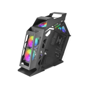 Mars Gaming Controladora Chroma ARGB - Medida en mm: 540x234x500 - Iluminacion Addressable RGB + 39 Modos de Luz - Doble Ventan