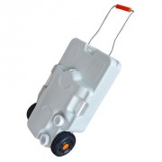 Muvip Carro Portatil para Acampadas - Material de Polietileno de Alta Calidad - Capacidad de 30 Litros - Compatible con Inodoro
