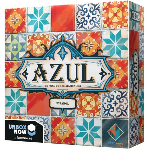 Azul Juego de Tablero - Tematica Puzzle Construccion - De 2 a 4 Jugadores - A partir de 8 Años - Duracion 30min. aprox.