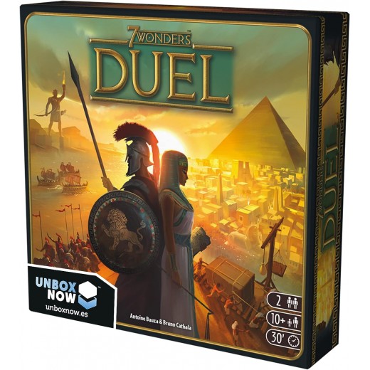 7 Wonders Duel Juego de Tablero - Tematica Historia - 2 Jugadores - A partir de 10 Años - Duracion 30min. aprox.