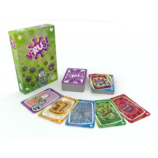 Virus! ¡El Juego de Cartas mas Contagioso! Juego de Cartas - Tematica Medicina - De 2 a 6 Jugadores - A partir de 8 Años - Du