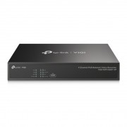 TP-Link VIGI NVR1004H-4P Grabador de Video en Red PoE+ de 4 Canales - Video H.265+ - Grabacion Continua 24/7 - Audio bidireccio