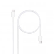 Nanocable Cable USB-C 2.0 60W 3A - USB-C/M-USB-C/M - 2m - Color Blanco