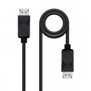 Nanocable Cable Displayport 1.2 CCS DP/M-DP/M - Longitud 0.5m - Soporta Resoluciones de Video de hasta 4K - Color Negro