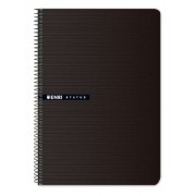 Enri Status 4º Tapa Dura Cuaderno Espiral 4x4 - 100 Hojas - Color Negro