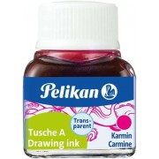 Pelikan Tinta China 523 10ml N.2 - Botella de 10ml - Ideal para Dibujo y Caligrafia - Color Carmin